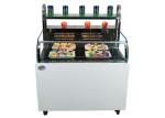 Customized Open Type Sandwich Display Cabinet With LED Light Refrigeration Food
