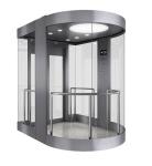 36 Floors Panoramic Glass Elevator MRL Machine Room Less Traction