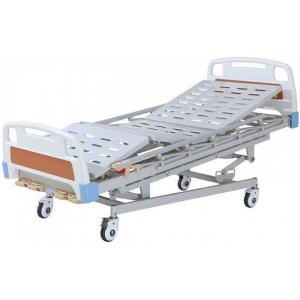 China Five Function Hospital Manual Medical Bed Steel 4 Part Bedboard factory