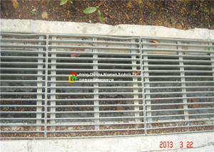 China Flat / Round Bar Steel Grate Drain Cover For Port Drainage Channels factory