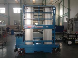 China Four Mast Mobile Elevated Platform , 400kg Capacity Aerial Work Platform For Two Men factory
