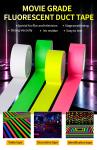 Polyester Cotton Tintage Backing Heavy Duty Floor Stage Fluorescent Duct Tape