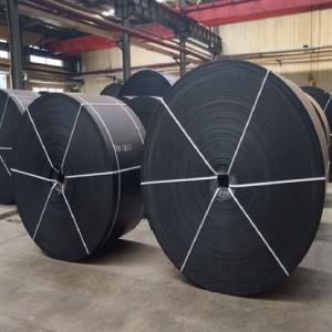 China Polyester EP100 EP150 Rubber Conveyor Belts For Cement factory