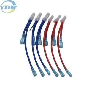 China 6.3mm Electrical Jumper Wire , Electricity Box Female Jumper Cables Nipple Housing factory