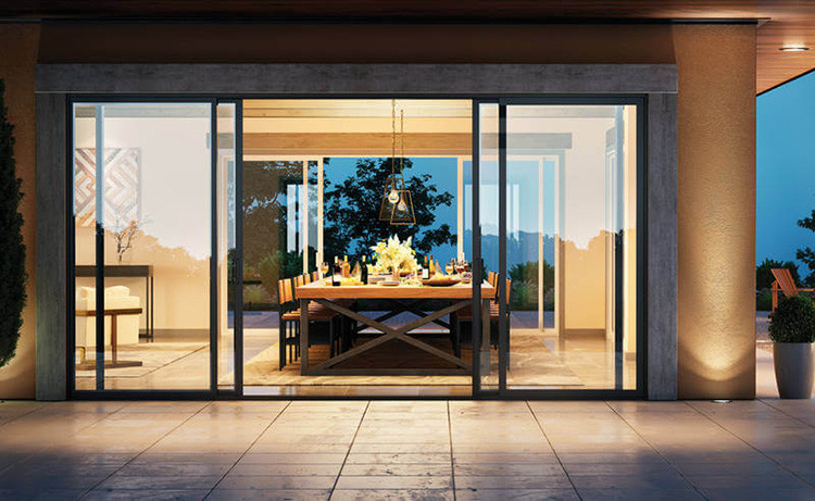 Aluminum Frame Insulated Tempered Glass Door With Hurricane Proof Lift-Sliding Door