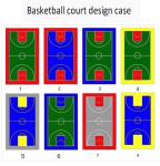 25cm Length Outdoor Sports Interlocking Tiles Elasticity PP Floating Floor