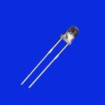 3mm LED 460nm - 470nm Blue Color 1000mcd - 1500mcd Clear Lens Round Head With