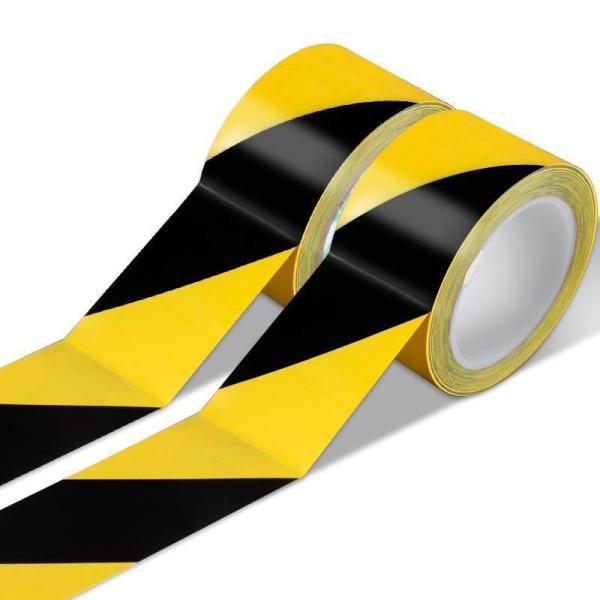 PVC Warning Danger Tape Yellow Adhesive Barricade Caution PVC Tape Roll