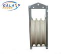 Load 40KN 660x100mm Three Nylon Wheels Conductor Stringing Block