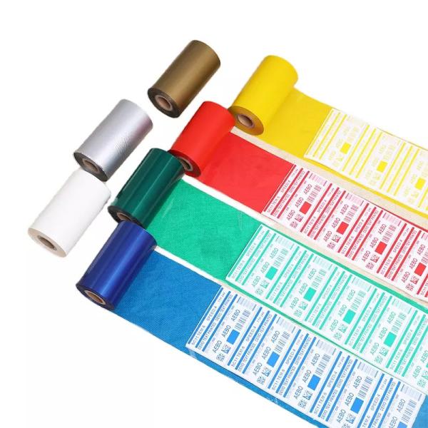 Barway Thermal Transfer Blue/Green/Red/White/Gold/Silver Wax Ribbon For Barcode