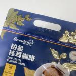 Food Storage Nuts Coffee Beans Food Grade Customizable Kraft Paper Bag With