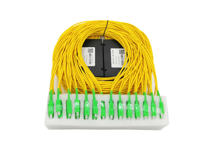 ABS Box Fiber Optic PLC Splitter 3.0mm G657A1 SC/APC 17.2dB Insertion Loss G657A1