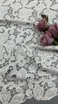 Lace Fabric 3D Floral Elegent Embroidery Fabric Laser Tech Party Luxary Style