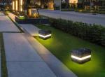 LED Stone lamp middle line luminous courtyard lawn lamp resin landscape lamp