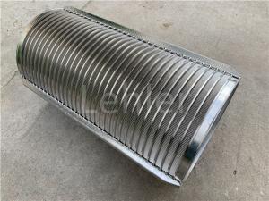 China 600mm SUS316L Slot 0.5mm Screw Press Screen Basket factory