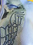 Women's Plus Size Y2k Punk Streetwear Crop Top Hoodie with Bling Skull