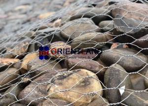 China 6×8 Heavy Zinc Coating Galfan Gabion Baskets Hexagonal Hole Shape Erosion Resistant factory
