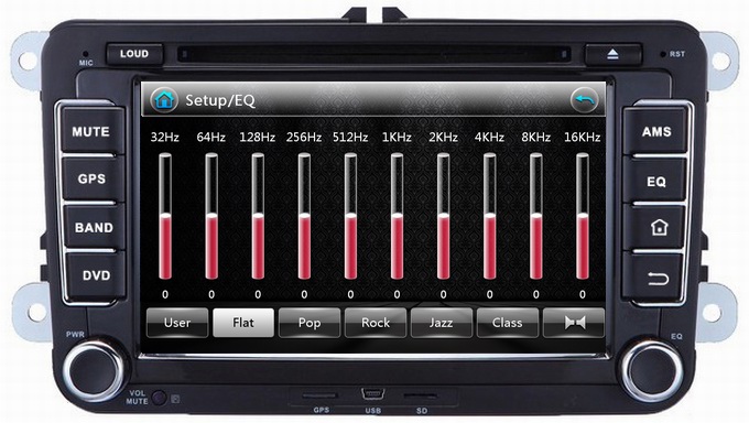 Ouchuangbo Car GPS Navi Radio System Volkswagen Tiguan /Touran /Polo iPod RDS DVD Player OCB-7008A