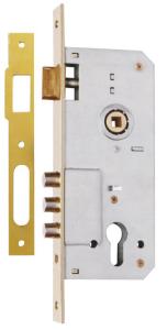 China 35-50mm Door Thickness Mortise Door Lock with Steel / Zamak Deadbolt and Adjustable Latch factory