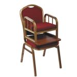 Commercial Banquet Kids Chairs Iron Or Aluminum Frame Gold Color