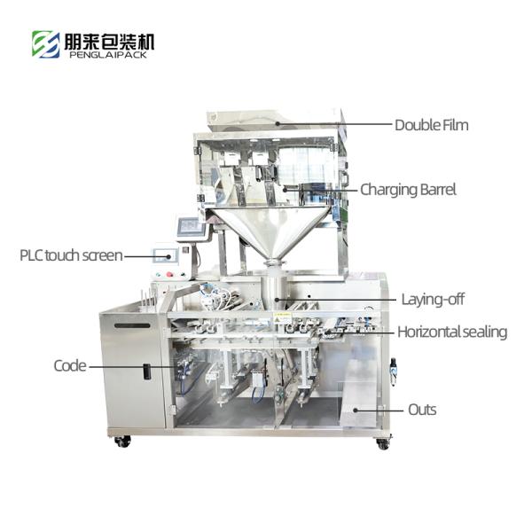 Automatic Premade Pouch Packing Machine Leak Proof For Dried Fruits / Nuts / Herbs
