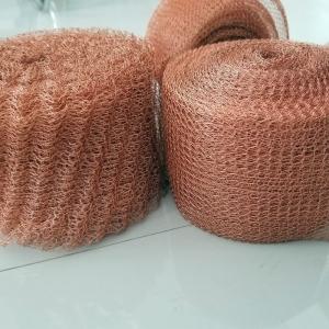 China 100mm 127mm Metal Copper Mesh Distillation For Rodent And Bird Exclusion factory