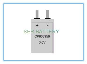 China High Capacity Ultra Thin Battery LiMNO2 CP603956 3200mAh 3.0 Volt For Smart Card factory