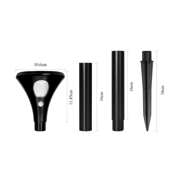 China 80lm 6000K RGB Solar Lights Garden Easy Assembly Rods 1500mAh factory