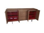 solid walnut wood console / credenza/dresser for hotel bedroom furniture