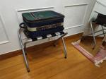Chrome Folding Metal Tubular Luggage Case Hotel Display Stand