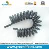 Buy cheap 7MM Cord Diametre Solid Black Customized Semi Finished Flexible Coiled Cable from wholesalers