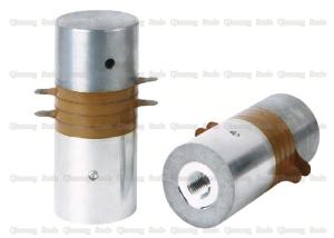 China Steel Rear Cover 20 Khz Ultrasonic Transducer With Yellow Ceramics 1500 Watt factory