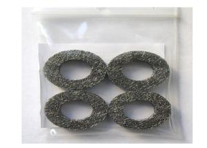 China High Precision Knitted Wire Mesh Tape 25mm Stainless Steel Round Hole factory