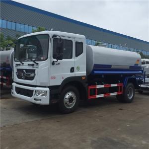 China Stainless Steel 190HP Water Tanker Truck , 90km/H Dongfeng Water Truck factory