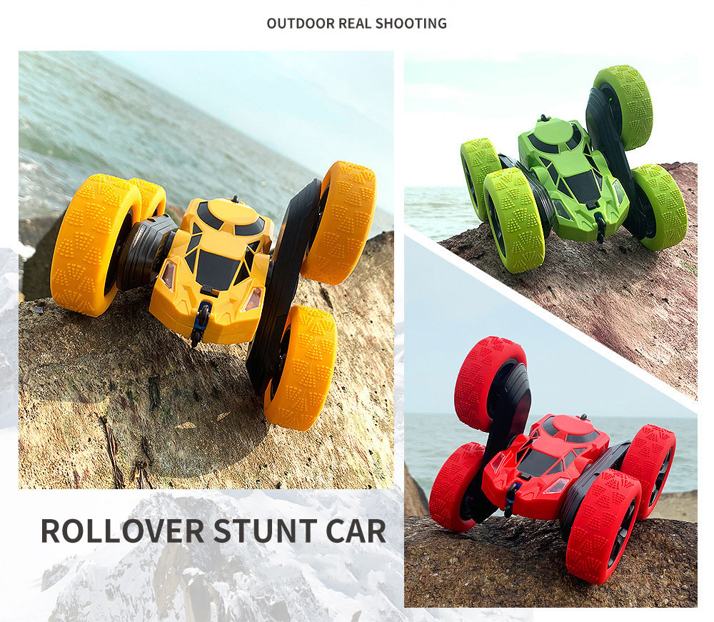 Direct Charge 4WD RC Stunt Car 2 Sided 360 Rotation Gifts for Boys Girls Kids Age 6