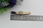 Good quality leather bag accessories frame 62 mm light gold metal corner