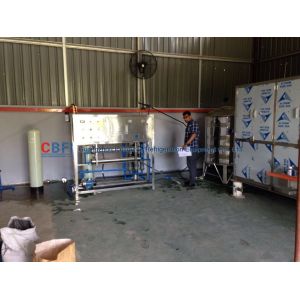 China Clean Crystal Ice Cube Machine With Water Filter / R507 R404a Refrigerant factory