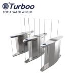 Tempered glass Half Height Speed Gate Turnstile Security Rfid Card Reader