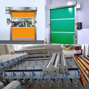 High Speed Workshop Rapid Roller Doors Zipper Flexible Fabric Automatic