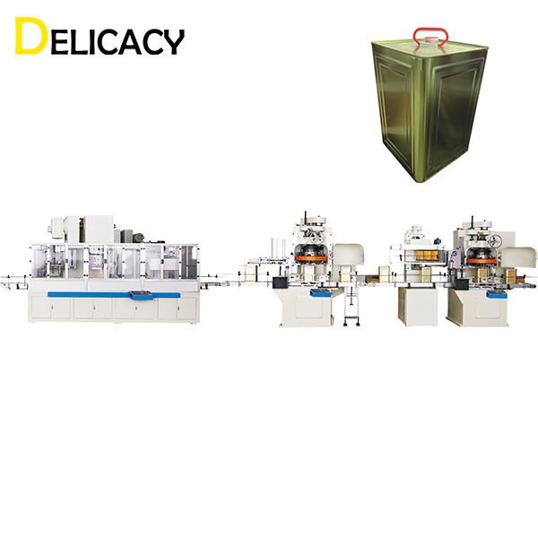 20CPM Automatic Tin Can Production Line , Big Square Tin Making Machine CE