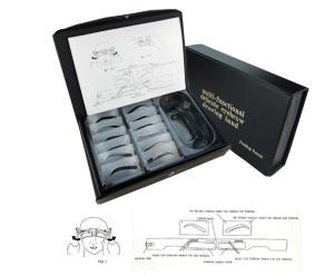 China Permanent Makeup Tattoo Accessories Practice Eyebrow Drawing Band Kit 12pcs factory