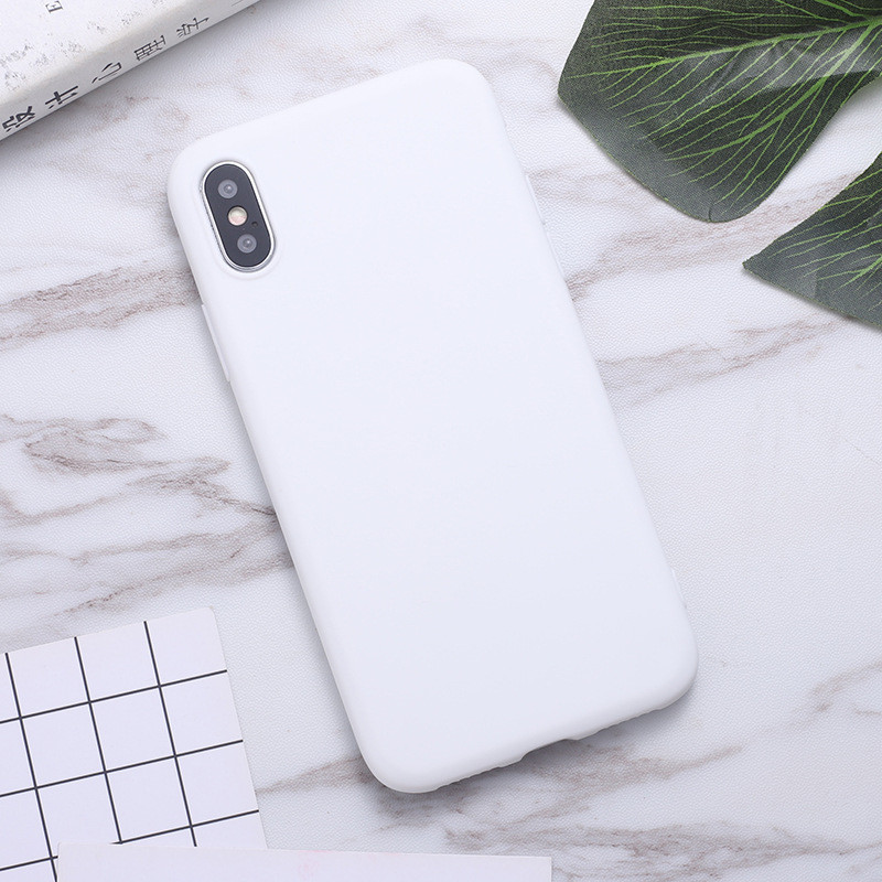 Finger Grease Free Shockproof Phone Cases Ultra Light Candy Color for Iphone XS