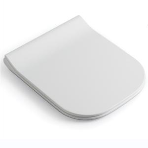 China Sustainable Characteristics Square Shape Urea Soft Close Toilet Seat For Sanitary Ware factory