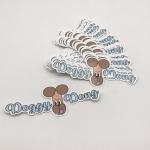Die Cut Shape Custom Self Adhesive Vinyl Stickers CMYK PMS Color