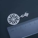 Large Sterling Silver Cubic Zirconia Drop Earrings Hollow Out Snowflake