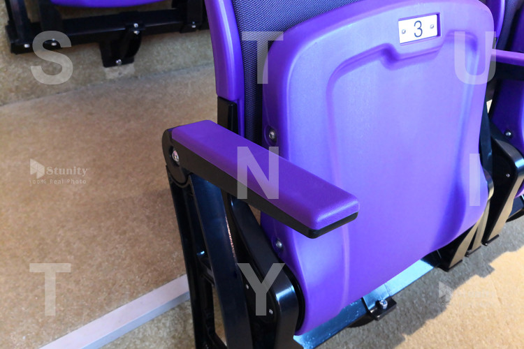 ISO Approved Beam Mounted Baseball HDPE Plastic Stadium Chair