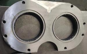 China Pump glasses wear plate supplier Zl 200 glass plates ultra-high pressure 8 holes Concrete Pump Truck Parts factory