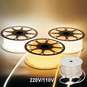 China High Voltage 110V 220V Indoor Outdoor Waterproof IP65 LED Cob Strip Lights For Shopping Mall Home Decorations factory