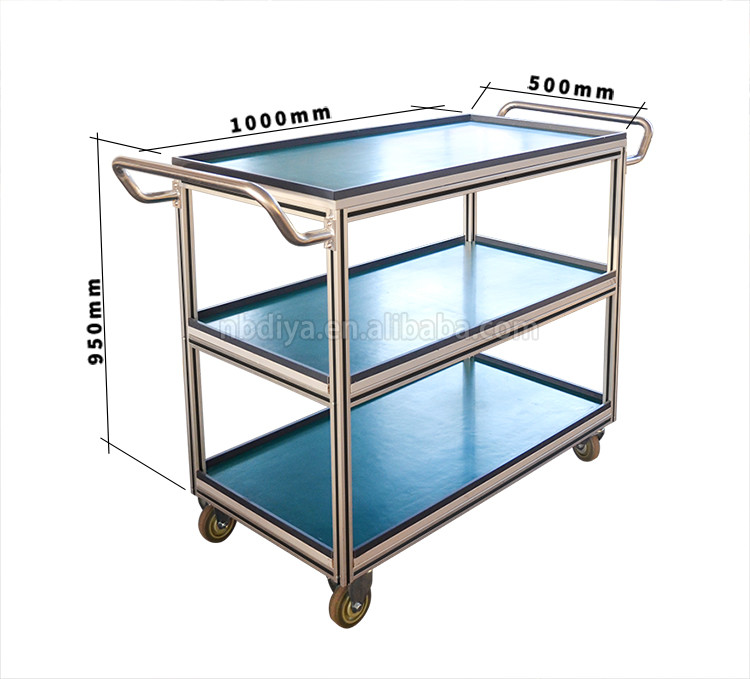 Anti Static Tote Cart Tool Trolley Ligghtweight For Automobile Parts