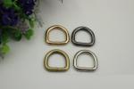 Low cost bag accessories open iron wire d ring,20mm metal d ring for handbag